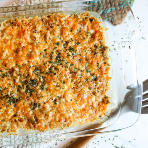 Butternut Squash Casserole With Ground Beef & Rice Garlic Salt & Lime