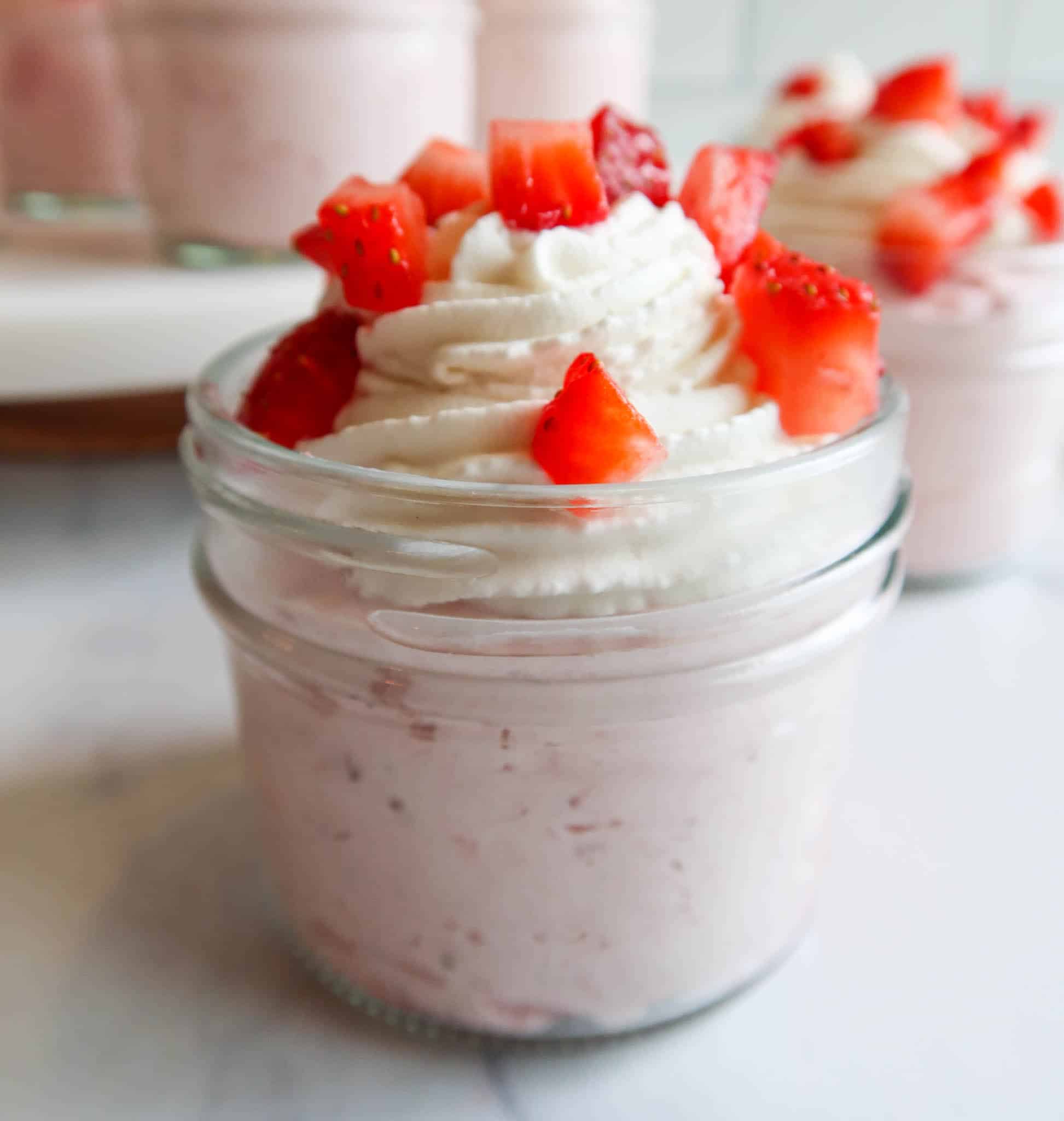 No-Bake Strawberry Cheesecake Jars-image