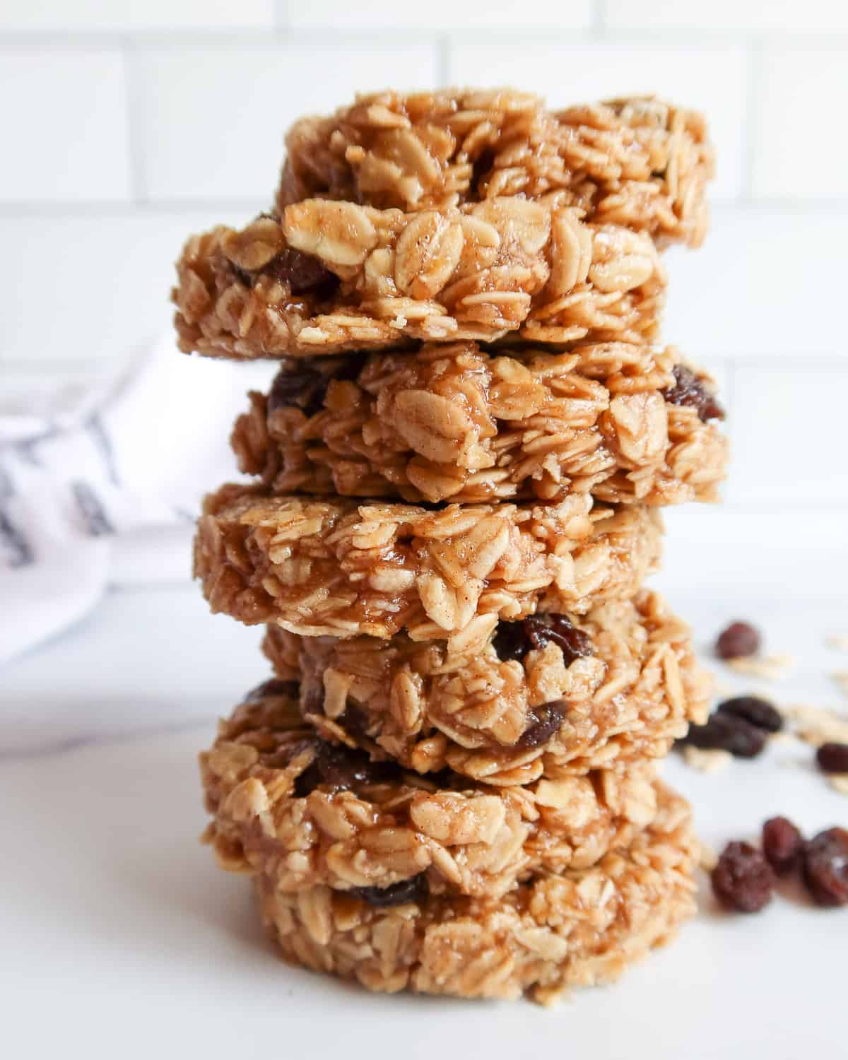 A stack of breakfast cookies.