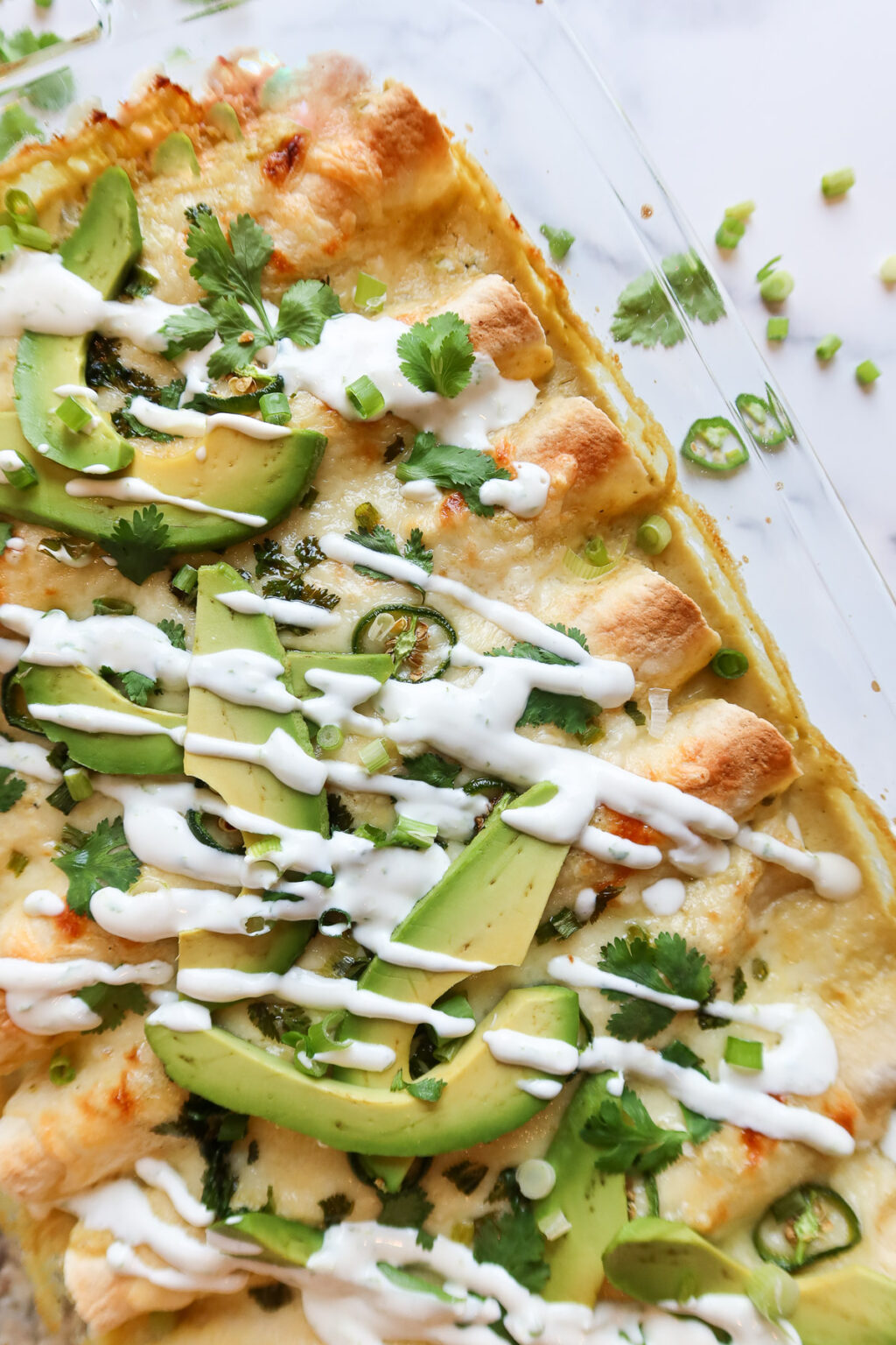 Keto White Chicken Enchiladas Low Carb