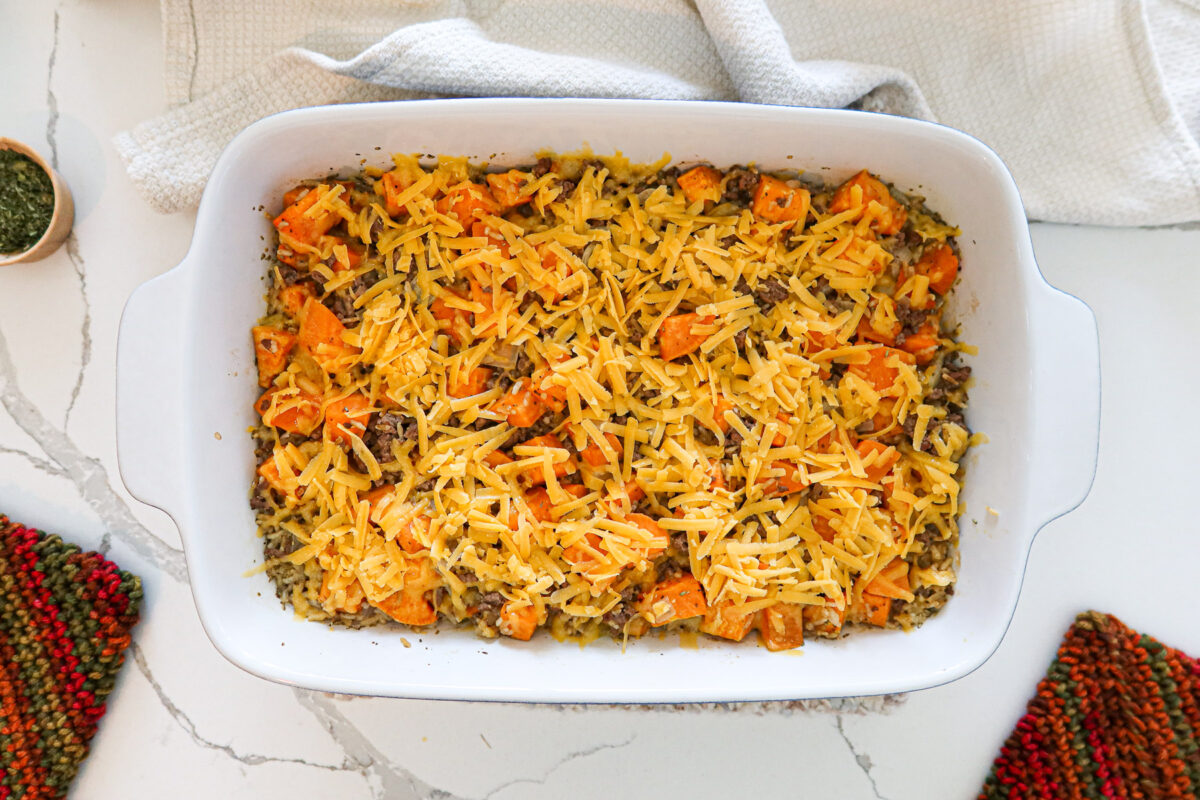 Sweet Potato Ground Beef Casserole Recipe