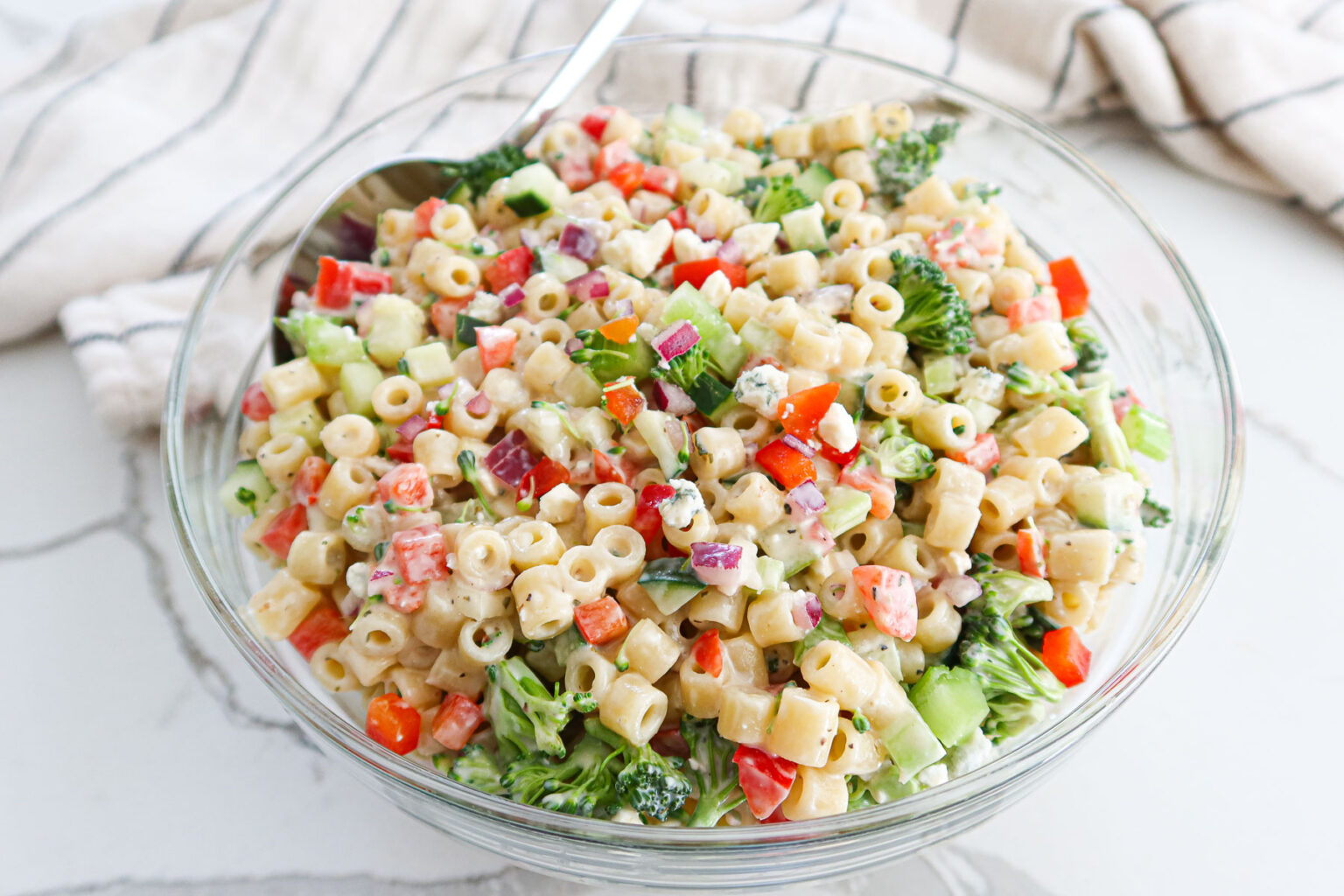 Ditalini Pasta Salad (Quick & Delicious)!