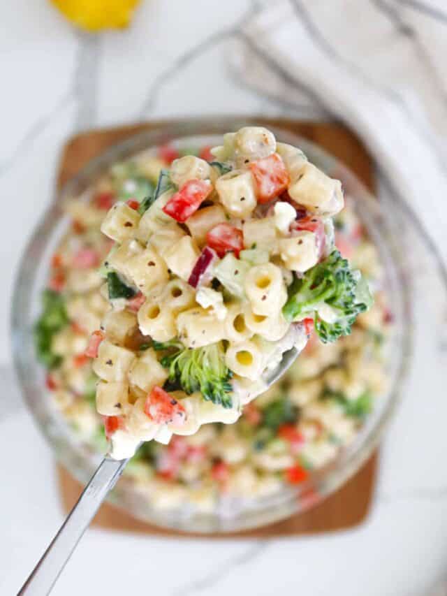 Creamy Pasta Salad - Garlic Salt & Lime