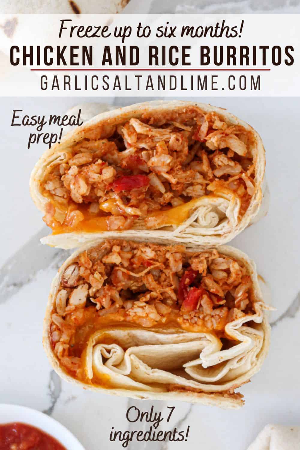 Chicken And Rice Burritos (Meal Prep)