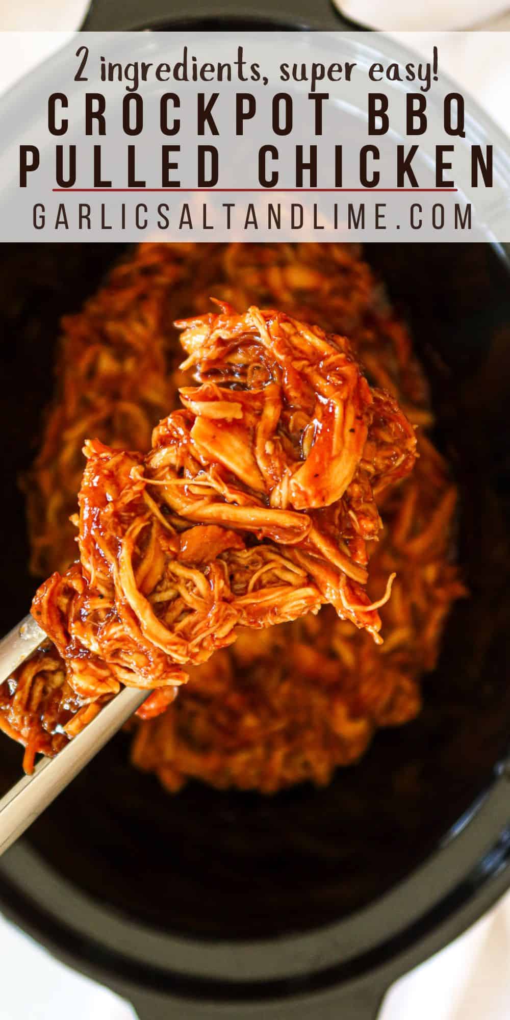 Pulled bbq chicken up close.