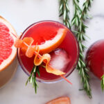 Pomegranate Paloma overhead shot.